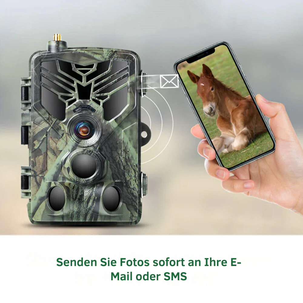 Wildkamera mit SMS/MMS-Benachrichtigung – Echtzeitüberwachung
