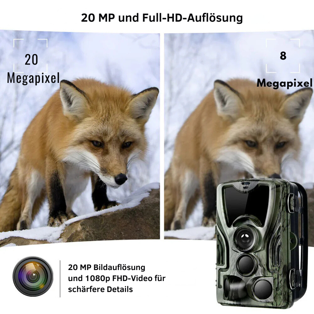 Wildkamera 4G mit Smartphone-Verbindung und Überwachungsfunktion