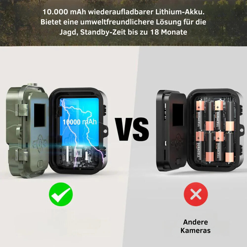 Wildkamera 4G mit Telefonverbindung und SMS/MMS-Funktion