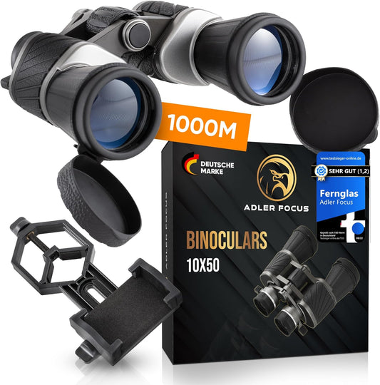 Fernglas 10×50 Leichtes  – ECHO Version, kompakt & robust