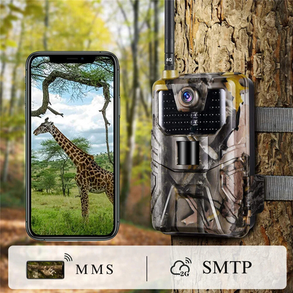 Wildkamera 4K & 4G mit Nachtsicht und Smartphone-Steuerung